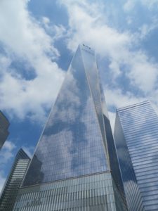 The Freedom Tower, the new One World Trade Center, is the skyline pointer to find the Memorial & Museum.