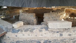 Remains of Peter's House surrounded by Octagonal Church from the 5th century!